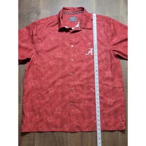 Chiliwear Crimson‎ Alabama Crimson Tide Floral Hawaiian Button Up Shirt XL